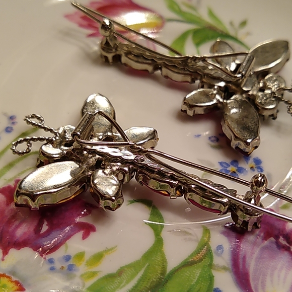 💕 🥰 rhinestone dragonfly hair clips - Picture 5 of 7
